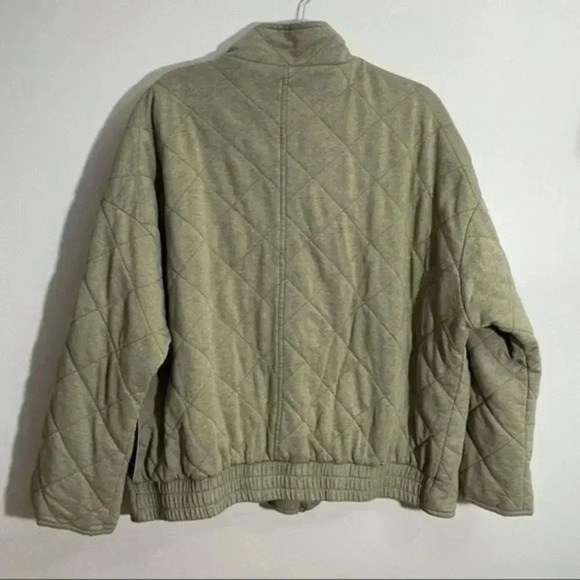 🦃 Bagatelle Collection Quilted French Terry Jacket Sage XL - Picture 4 of 10